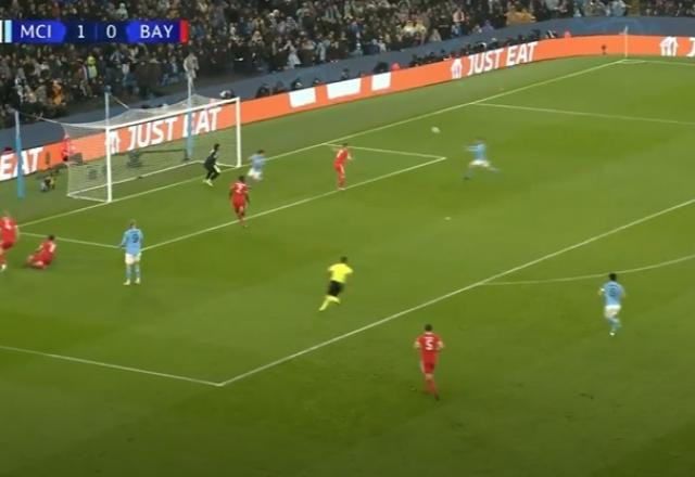 Imagem da noticia Haaland cruza, e Bernardo Silva faz 2 a 0 de cabeça para o City sobre o Bayern