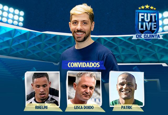 Imagem da noticia Futlive de Quinta recebe Lisca Doido, Patric do América-MG e Rikelmi do Botafogo