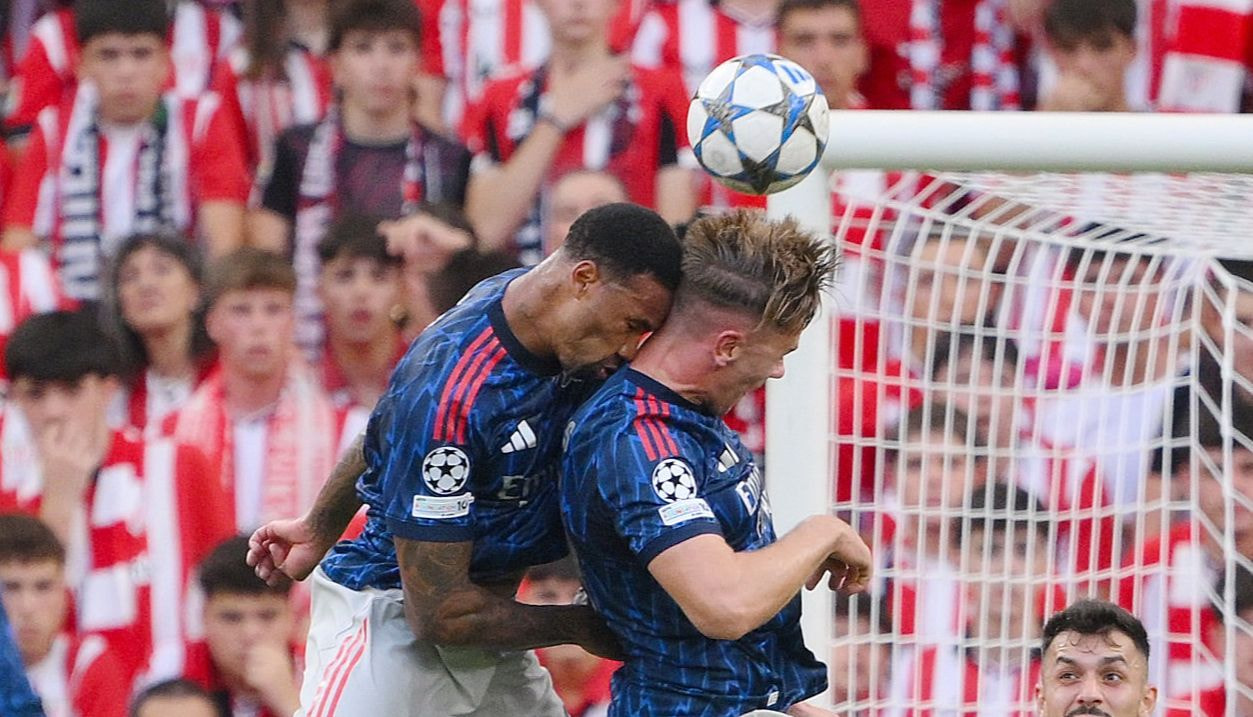Imagem da noticia Gyökeres sofre corte na cabeça após choque com Gabriel Magalhães na Champions