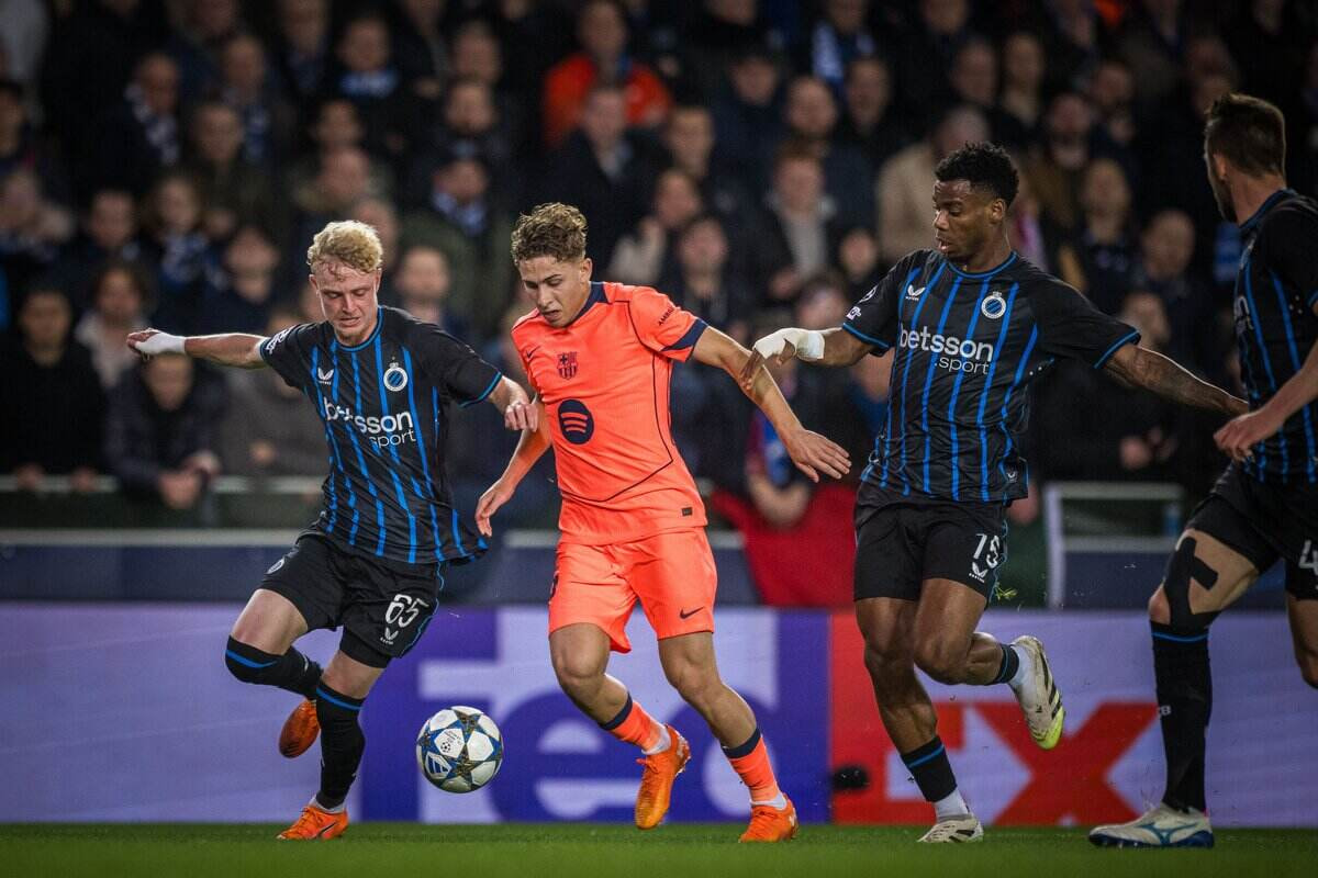 Imagem da noticia Brugge e Barcelona empatam em jogo eletrizante pela Champions