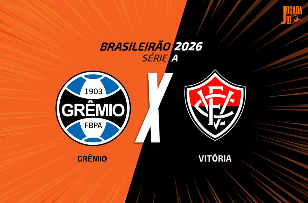 Imagem da noticia Grêmio x Vitória: onde assistir, escalações e arbitragem