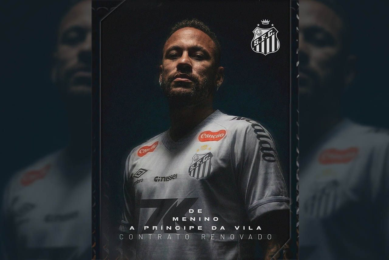 Imagem da noticia Santos oficializa renovação de contrato de Neymar