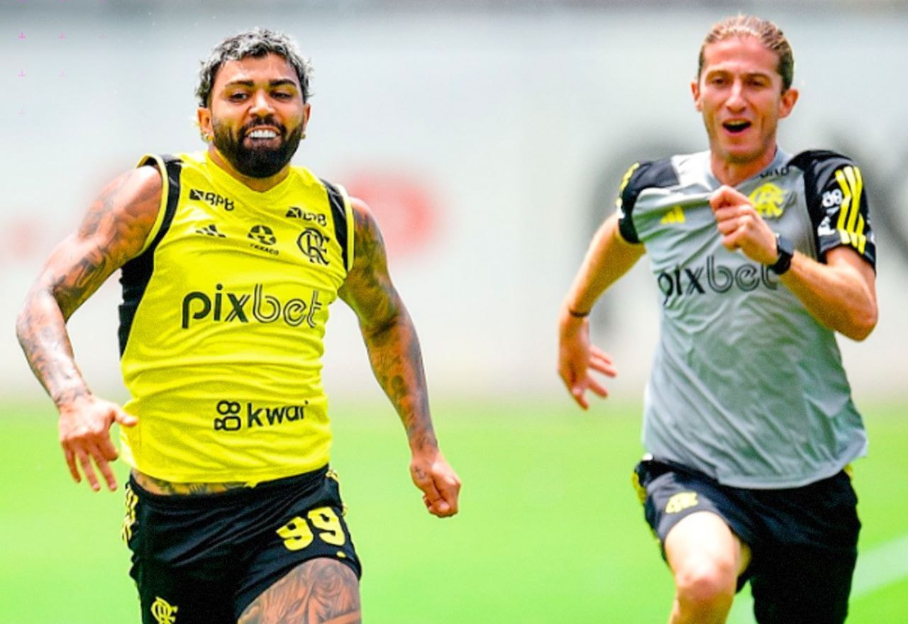 Imagem da noticia Gabigol, sobre Filipe Luís: "É o melhor treinador do Brasil, futuro da seleção"