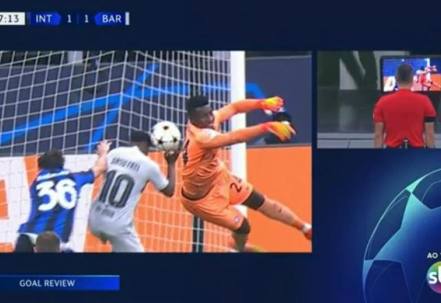 Imagem da noticia Polêmica! Barcelona tem gol anulado contra a Inter de Milão após chamado do VAR