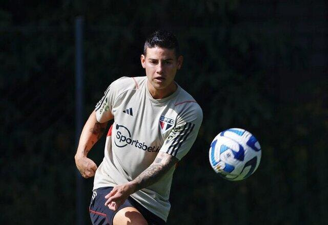 Imagem da noticia Apresentado, James Rodríguez pede tempo no São Paulo: "Ainda falta muito"