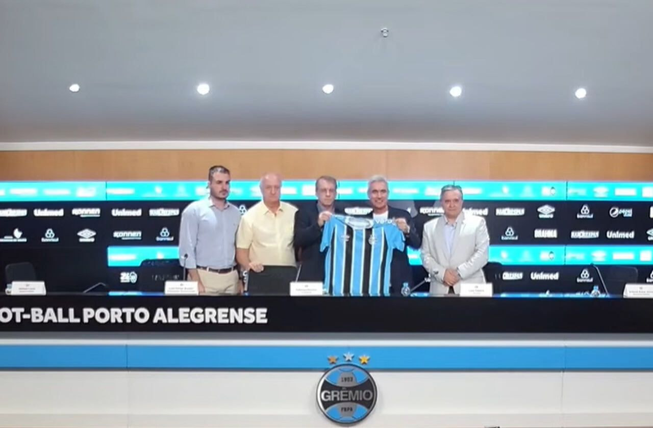 Imagem da noticia Luis Castro indica meta em sua chegada ao Grêmio: “Queremos ser protagonistas”