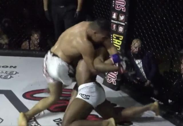 Imagem da noticia Lutador quebra o braço de adversário no MMA amador; veja o vídeo
