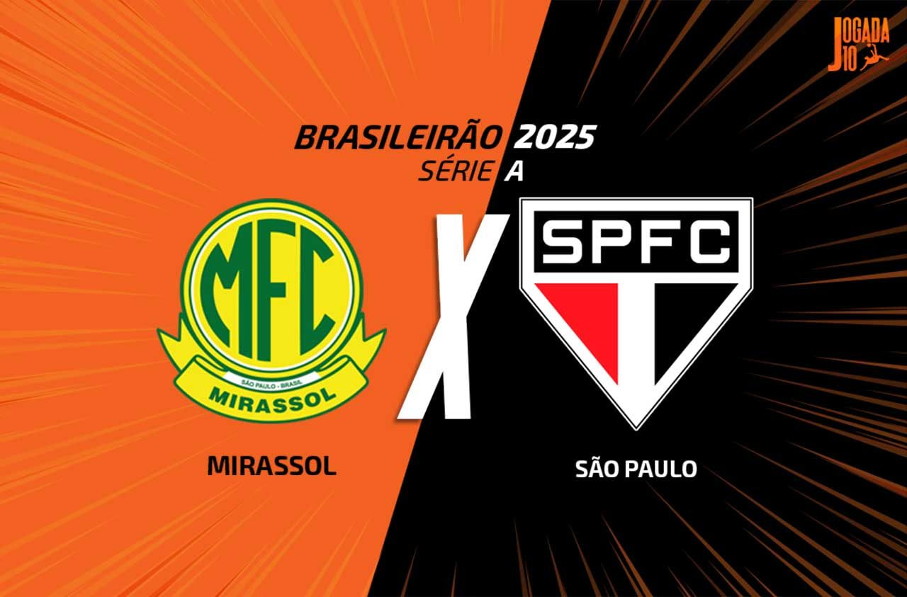 Imagem da noticia Mirassol x São Paulo: onde assistir, horário e escalações