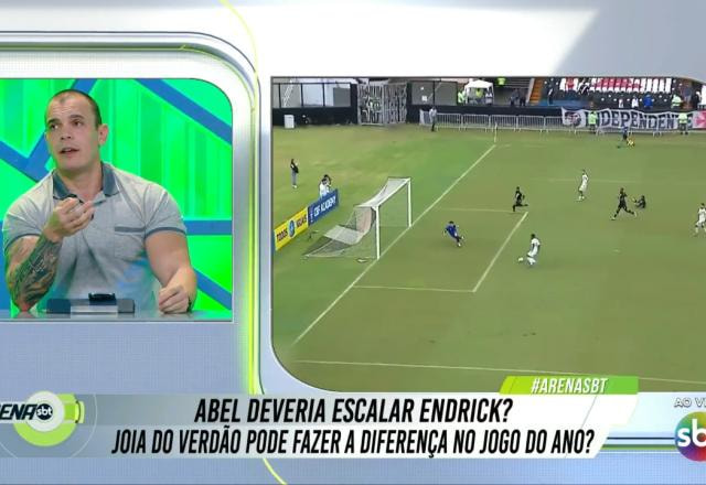 Imagem da noticia "Se o Abel não colocou o Endrick até agora, alguma coisa tem", sugere Mano