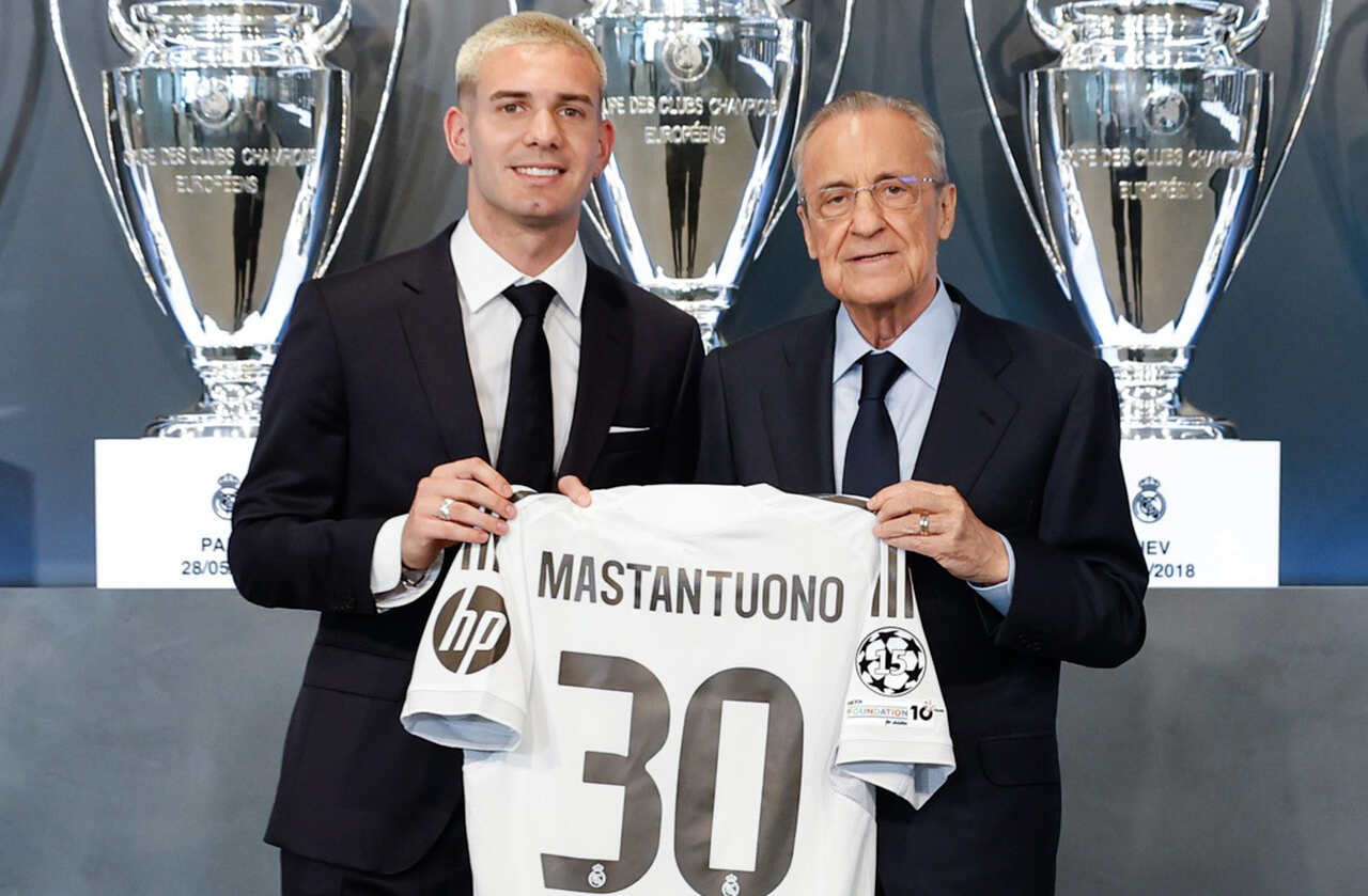 Imagem da noticia Real Madrid apresenta Mastantuono, joia argentina de 18 anos: "Sonho realizado"