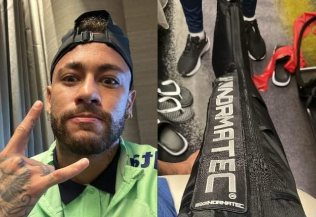 Imagem da noticia Em tratamento, Neymar posta foto do tornozelo inchado; veja a imagem