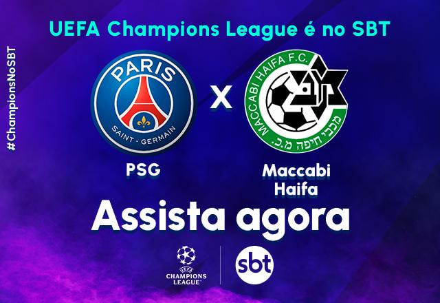 Ao vivo: assista PSG x Maccabi Haifa pela Champions League