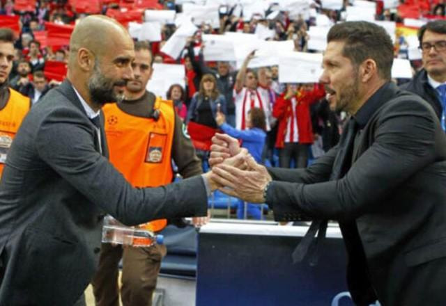 Imagem da noticia Guardiola e Simeone possuem histórico acirrado em confrontos diretos