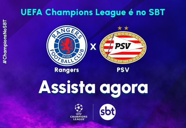 Imagem da noticia Ao vivo: assista Rangers x PSV pela Champions League