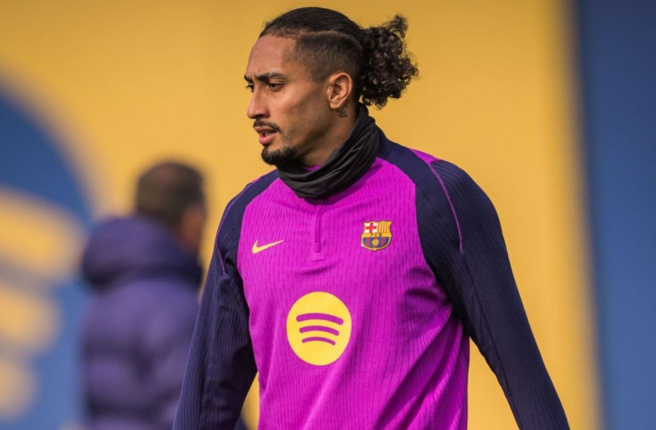 Imagem da noticia Treinador confirma volta de Raphinha ao Barcelona no jogo de retorno do Camp Nou