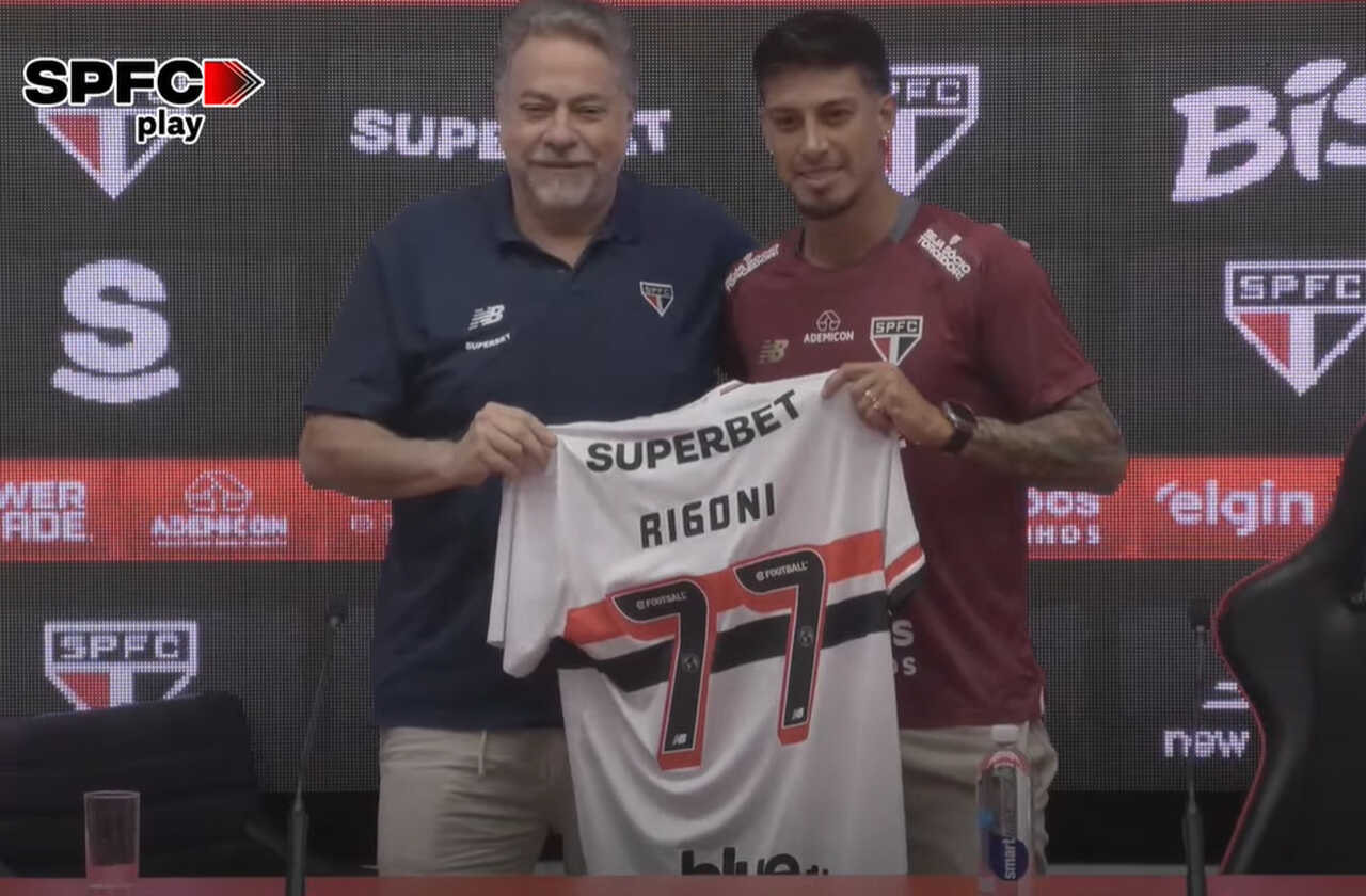 Imagem da noticia Rigoni é apresentado e diz que sempre pensou em voltar: ''São Paulo é minha casa''
