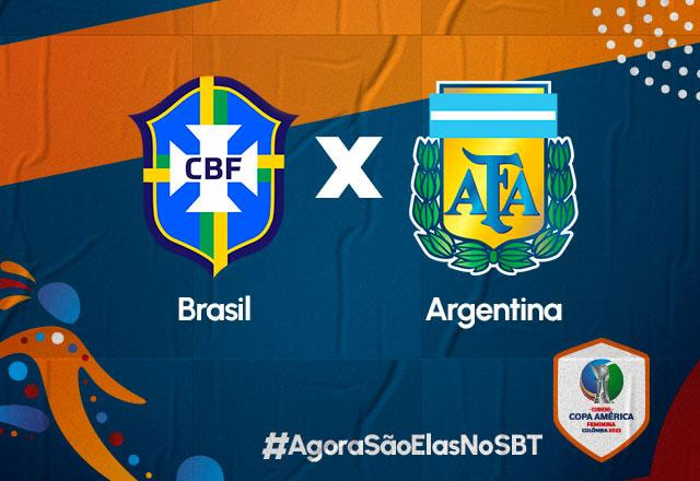Imagem da noticia SBT transmite Brasil x Argentina pela Copa América Feminina