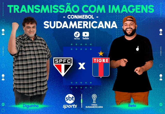 Imagem da noticia SBT Sports terá transmissão descontraída de São Paulo x Tigre