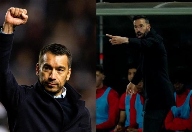 Ex-colegas e rivais, Van Bronckhorst e Nistelrooy se reencontram em Rangers x PSV