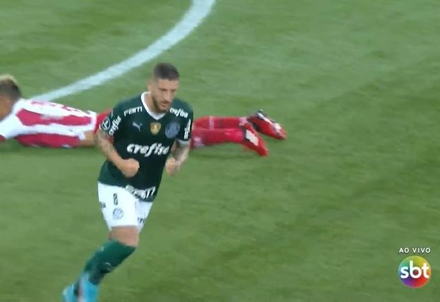 Imagem da noticia Golaço! Zé Rafael aproveita rebote na entrada da área e empata para o Palmeiras