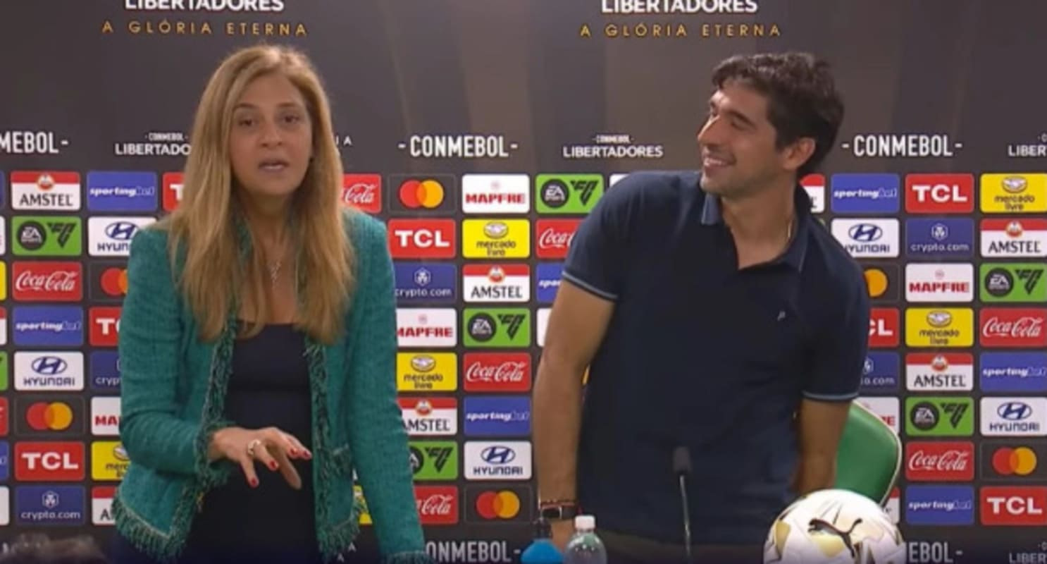 Imagem da noticia Leila surpreende em coletiva de Abel e protagoniza cena marcante