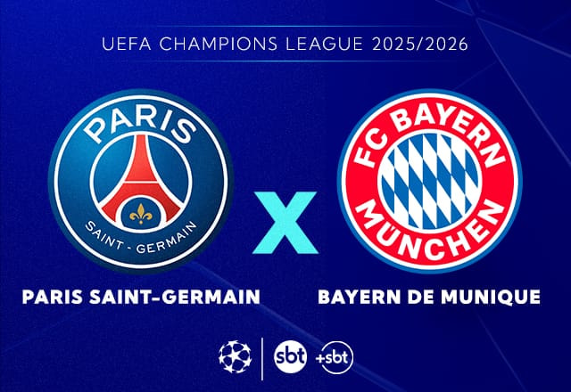 Imagem da noticia SBT transmite PSG x Bayern nas semis da Champions
