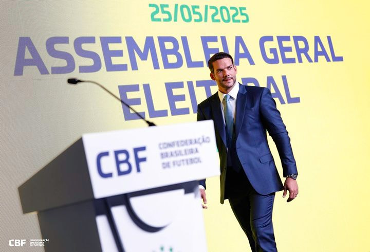 Candidato único, Samir Xaud é eleito o novo presidente da CBF