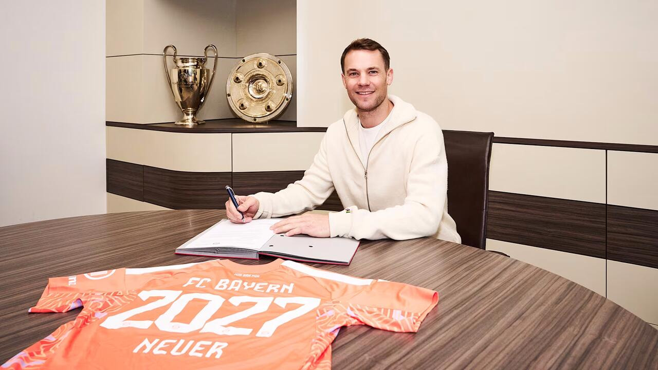 Imagem da noticia Bayern renova com Neuer e mantém ídolo no elenco aos 40 anos