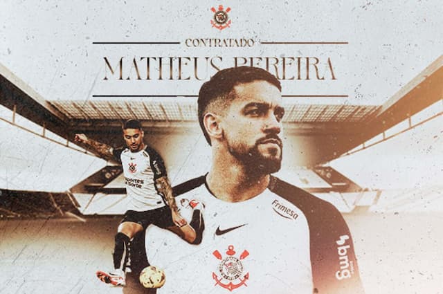 Corinthians oficializa a contratação de Matheus Pereira Corinthians oficializa a contratação de Matheus Pereira