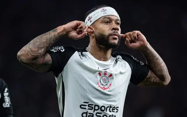 Memphis compara Corinthians a gigantes europeus e exalta a torcida Memphis compara Corinthians a gigantes europeus e exalta a torcida