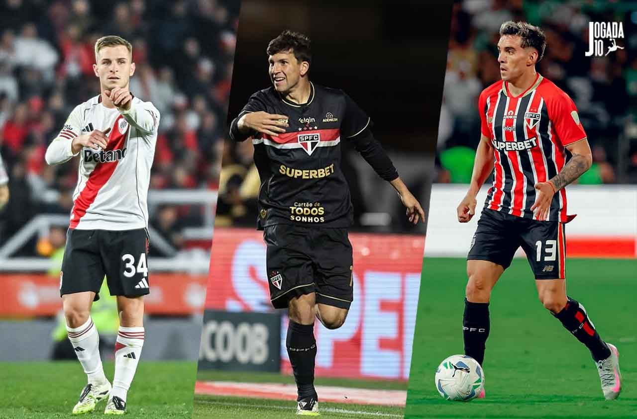 Imagem da noticia São Paulo oficializa acordo com River Plate por Galoppo, Enzo Díaz e Tapia