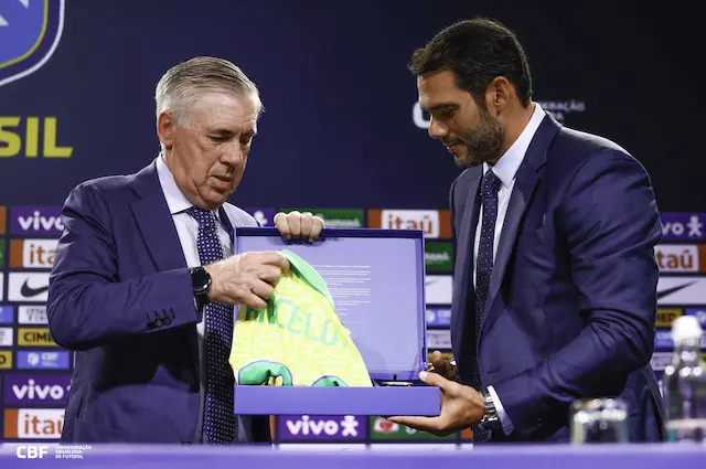 Samir Xaud explica renovação de Ancelotti com a seleção brasileira Samir Xaud explica renovação de Ancelotti com a seleção brasileira