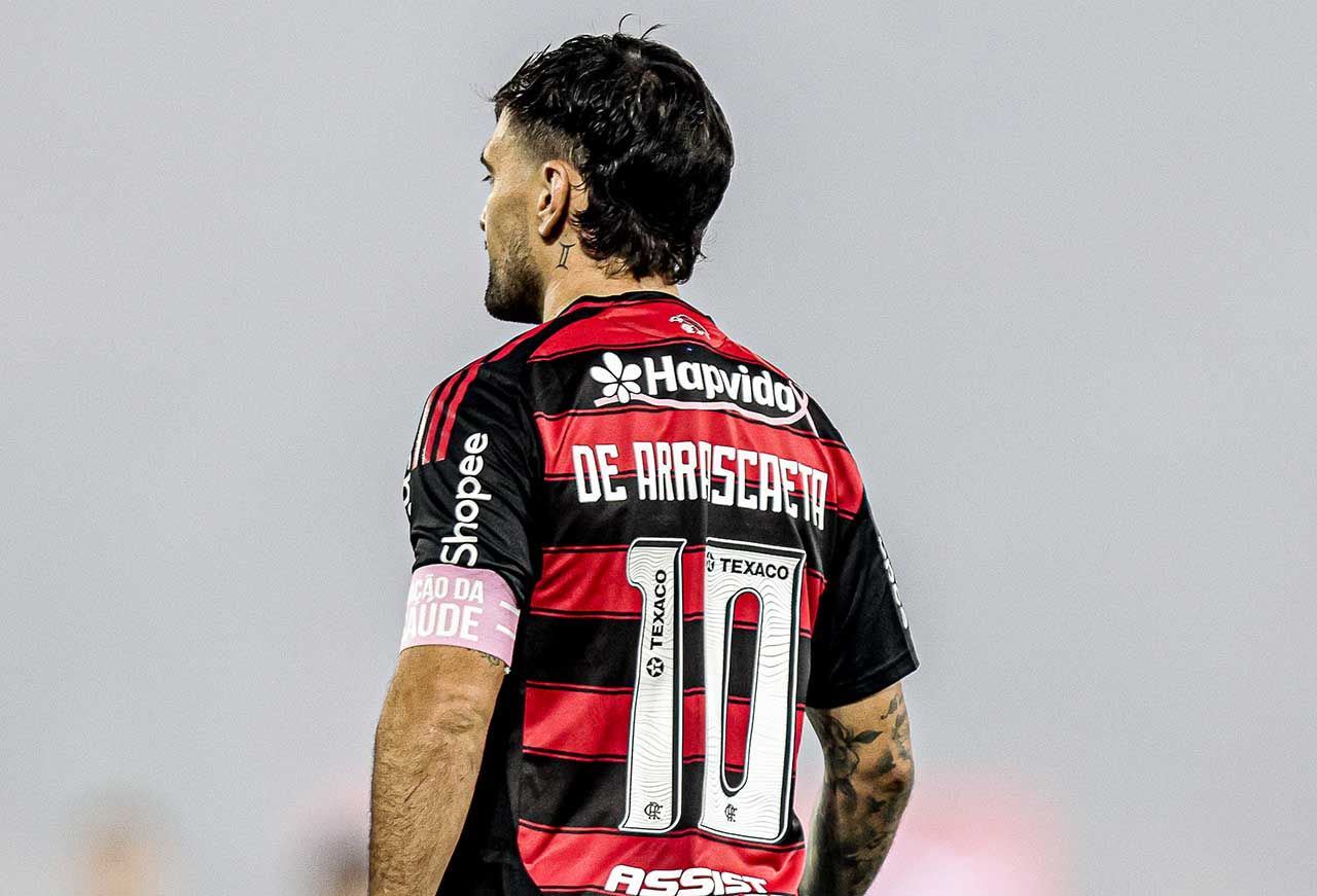 Imagem da noticia Aproveitamento do Flamengo despenca sem de Arrascaeta