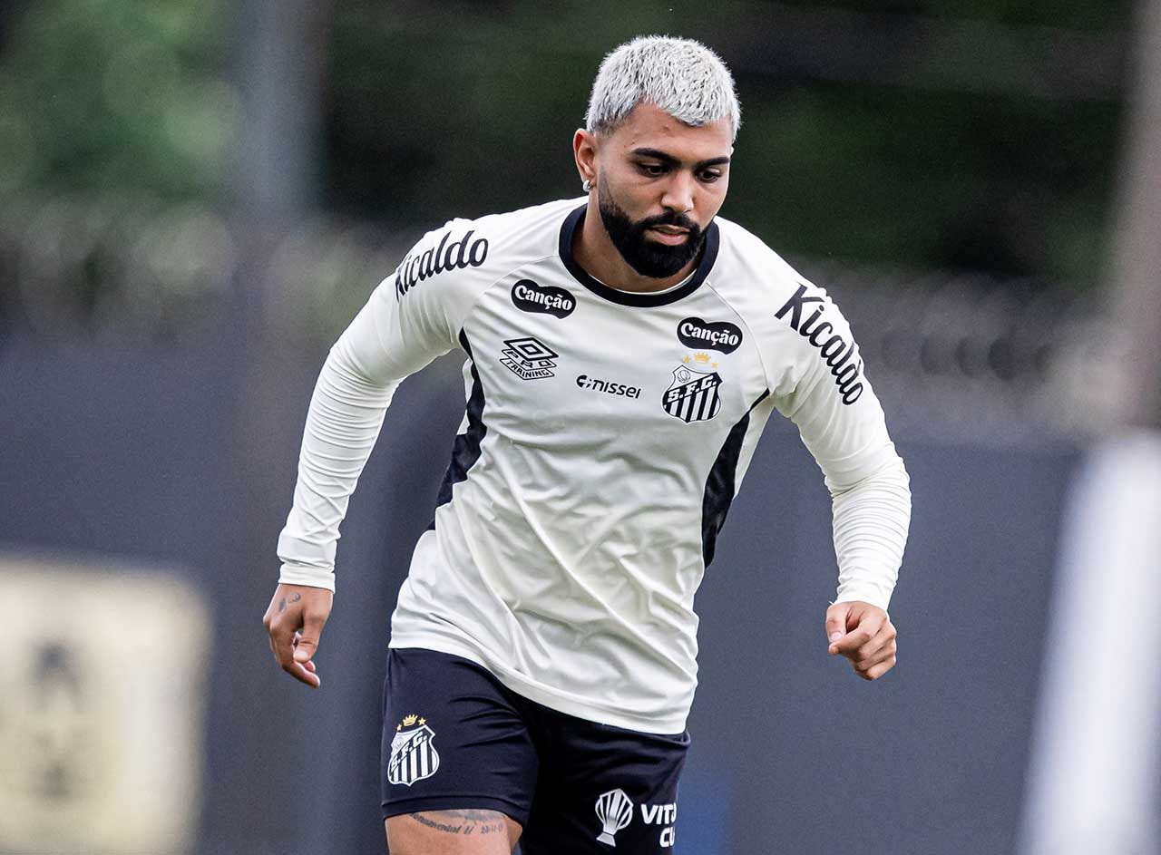 Imagem da noticia Gabigol treina no Santos e fica à disposição para o clássico