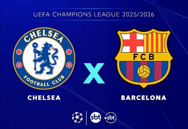 Imagem da noticia SBT e +SBT transmitem Chelsea x Barcelona pela Champions League