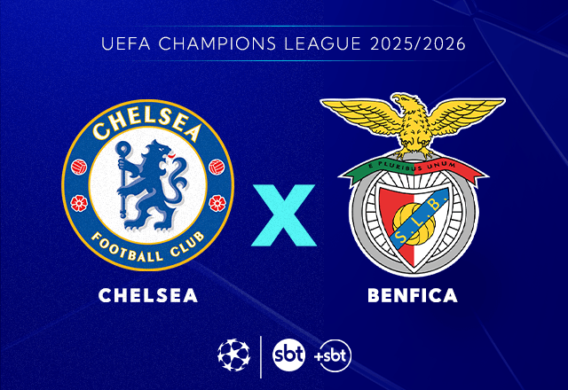 Imagem da noticia SBT transmite Chelsea x Benfica pela Champions League