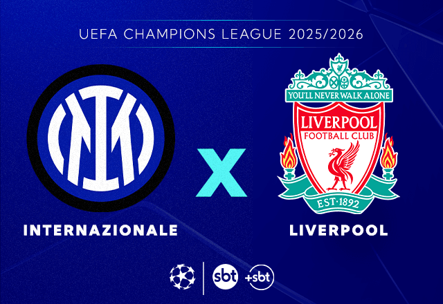 Imagem da noticia SBT e +SBT transmitem Inter de Milão x Liverpool pela Champions League