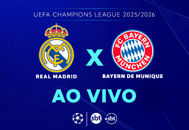 Imagem da noticia Ao vivo: assista Real Madrid x Bayern nas quartas da Champions