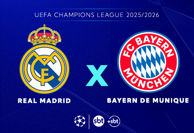 Imagem da noticia SBT transmite Real Madrid x Bayern nas quartas da Champions