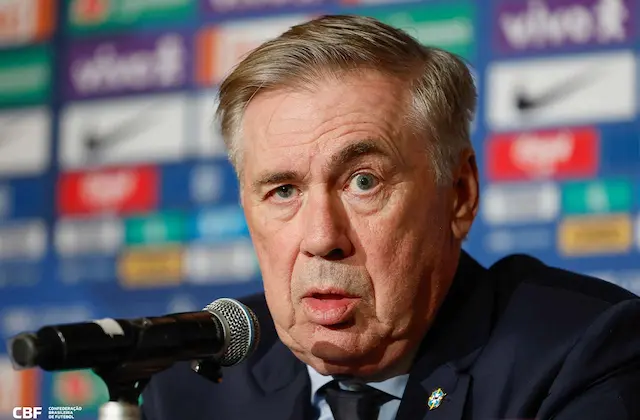 Ancelotti explica ausências e novidades na seleção brasileira Ancelotti explica ausências e novidades na seleção brasileira