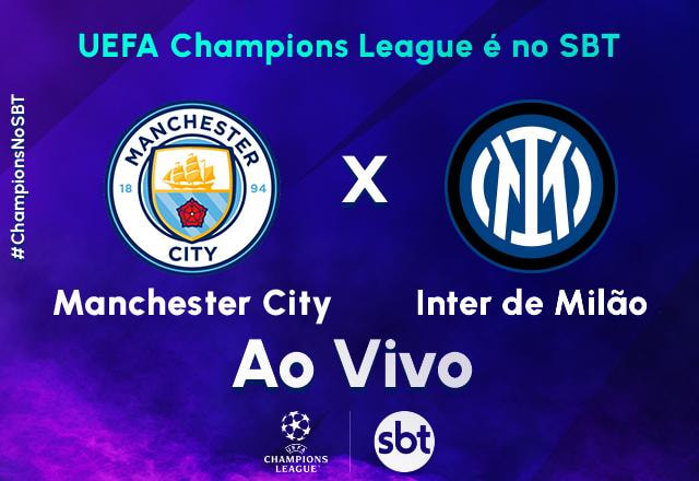 Imagem da noticia Ao vivo: assista Manchester City x Inter de Milão pela final da Champions League