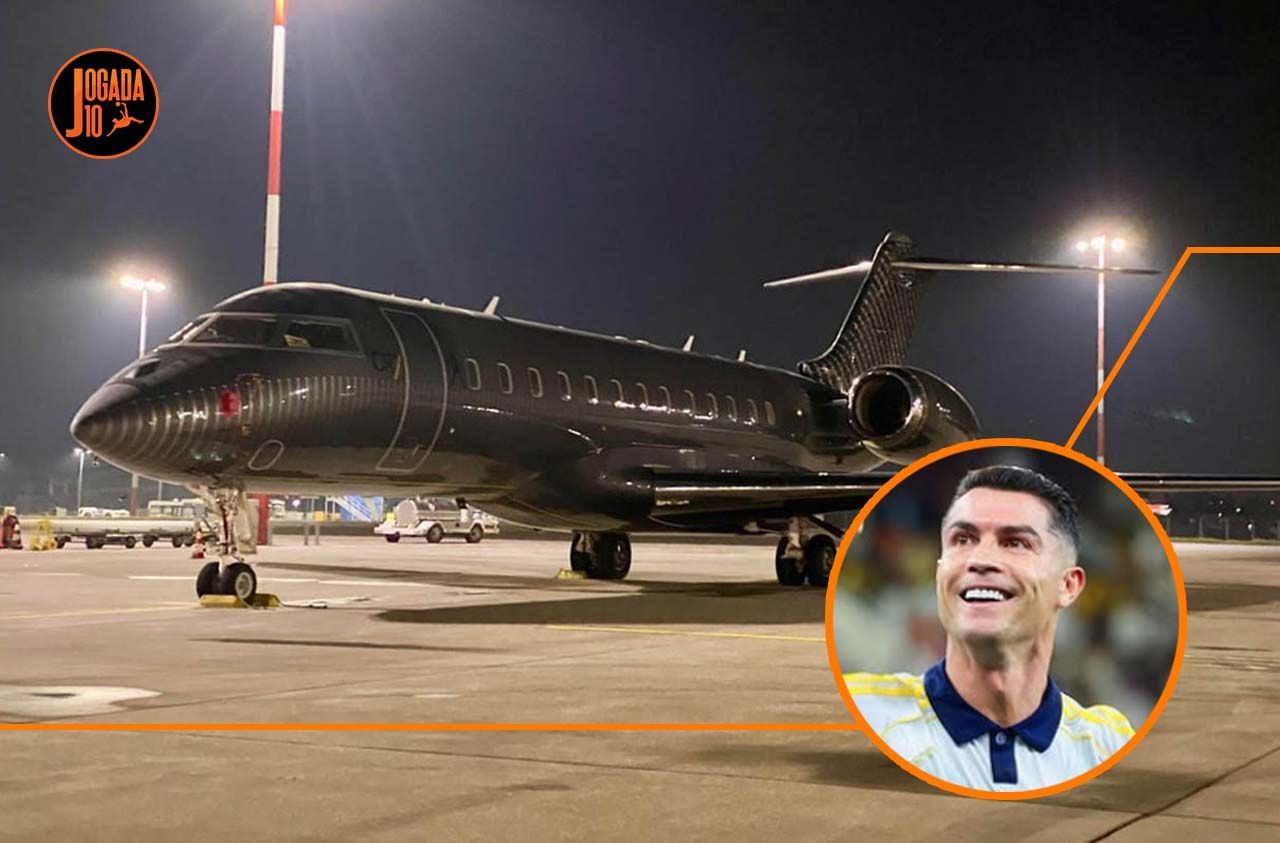 Imagem da noticia Jato de Cristiano Ronaldo deixa Oriente Médio após ataque na Arábia Saudita