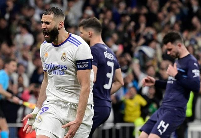 Imagem da noticia Decisivo no Real Madrid, Benzema iguala recorde de Cristiano Ronaldo na Champions