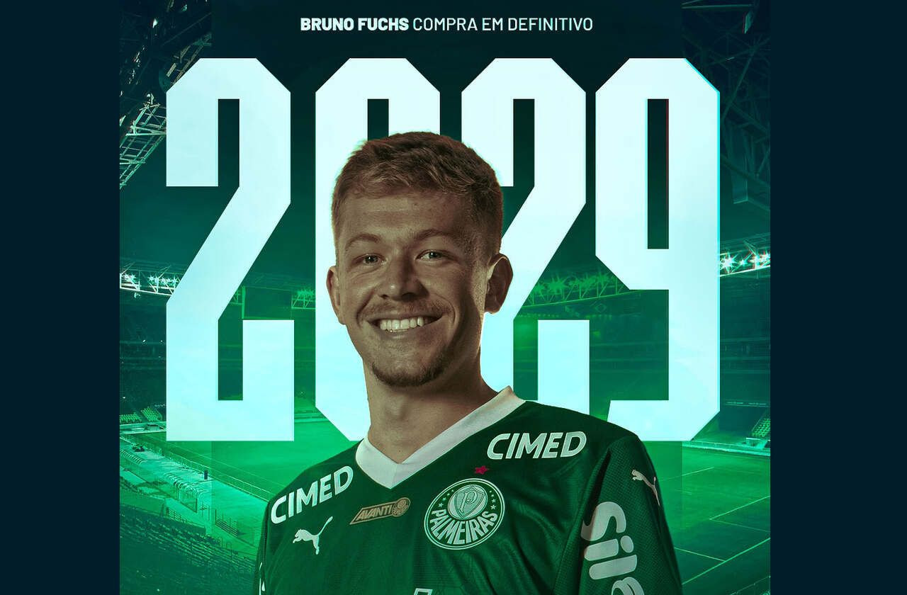 Imagem da noticia Palmeiras anuncia compra de Bruno Fuchs e garante zagueiro até 2029