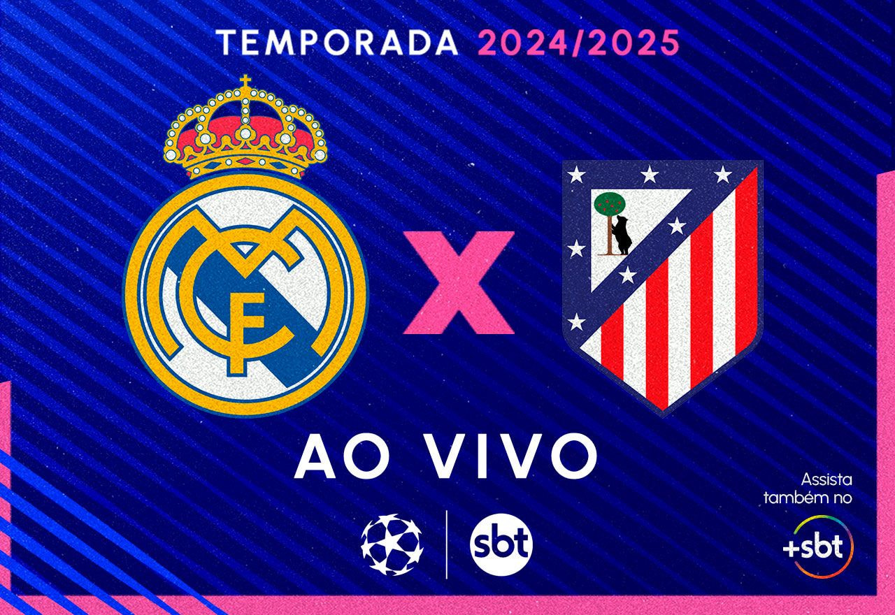 Imagem da noticia Ao vivo: assista Real Madrid x Atlético de Madrid pelas oitavas da Champions