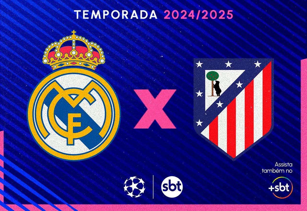 Imagem da noticia SBT transmite Real Madrid x Atlético de Madrid pelas oitavas da Champions