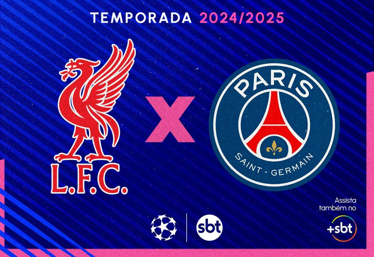 Imagem da noticia SBT e +SBT transmitem Liverpool x PSG pela Champions League