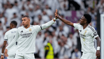 Imagem da noticia Com gols de Mbappé e Vini Jr, Real Madrid vence e assume a vice-liderança da LaLiga