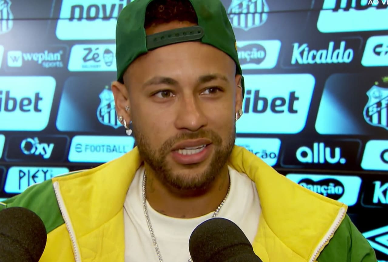 Imagem da noticia Neymar de verde e amarelo na zona mista: “Convocação? Seja o que Deus quiser"