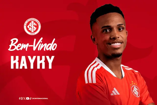 Inter anuncia a contratação do atacante Kayky, ex-Bahia Inter anuncia a contratação do atacante Kayky, ex-Bahia